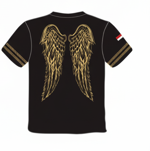 gambar tshirt angelic belakang